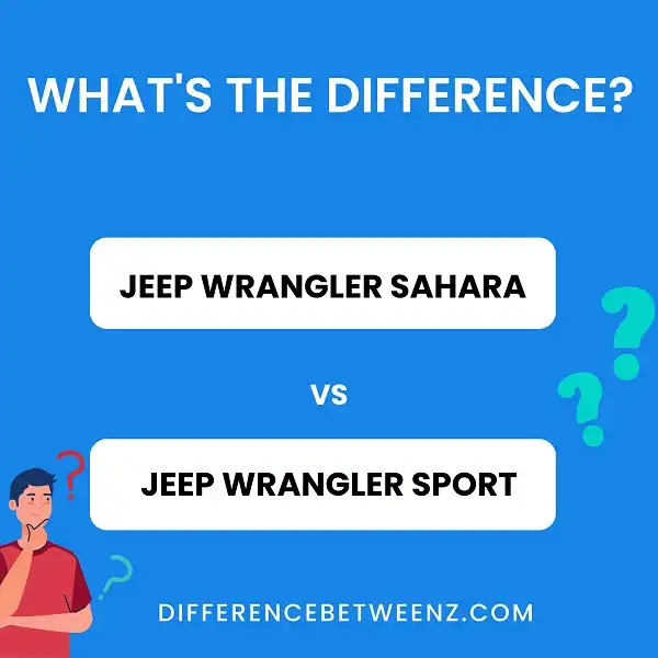 Perbedaan antara Jeep Wrangler Sahara dan Sport