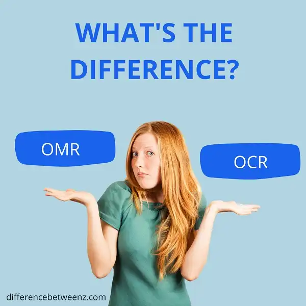 Perbedaan antara OMR dan OCR