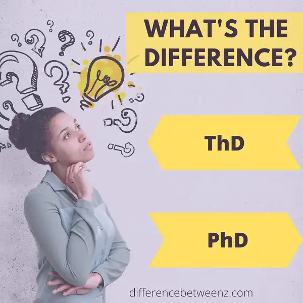 Perbedaan antara ThD dan PhD