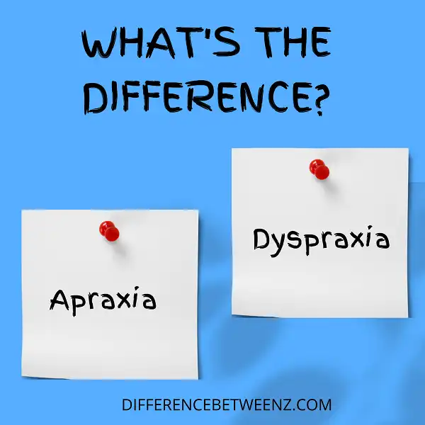 Perbedaan antara Apraxia dan Dyspraxia