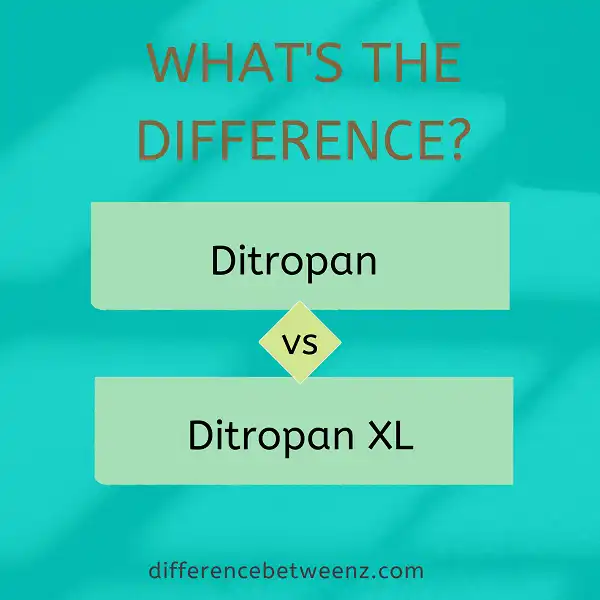 Perbedaan Ditropan dan Ditropan XL